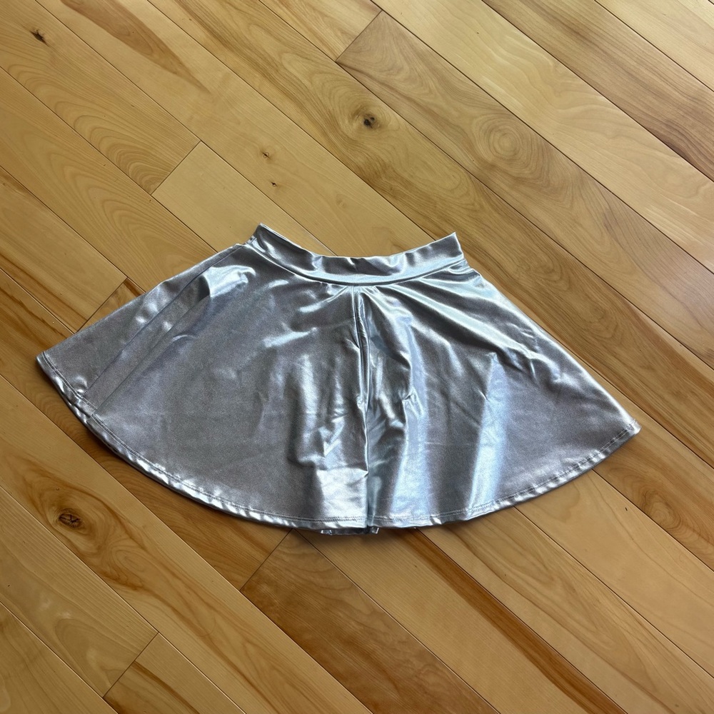 Route 3 Silver Mini Skirt